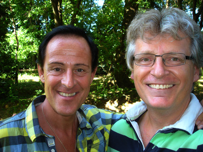 René Rumpold und Gerhard Blaboll beim Radiointerview