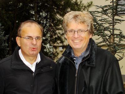 Erich Zib und Gerhard Blaboll beim Radiointerview