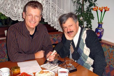 Peter Meissner und Gerhard Blaboll beim Radiointerview