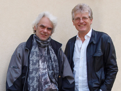 Ulli Bäer und Gerhard Blaboll beim Radiointerview
