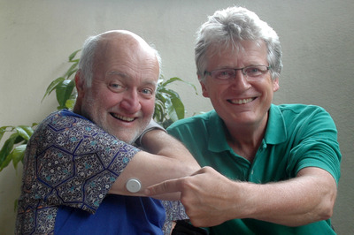 Bernhard Ludwig und Gerhard Blaboll beim Radiointerview