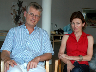 Anna Stangl und Gerhard Blaboll beim Radiointerview
