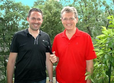 Ulrich Drechsler und Gerhard Blaboll beim Radiointerview