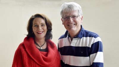 Maya Hakvoort und Gerhard Blaboll beim Radiointerview
