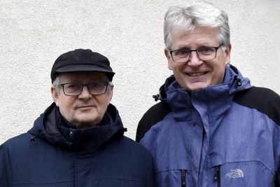 Franz Blaas und Gerhard Blaboll beim Radiointerview