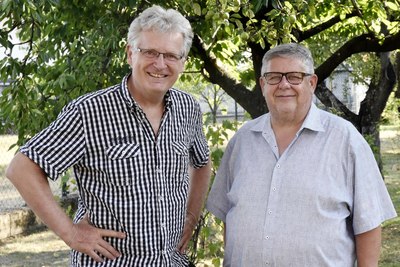 Gottfried Putz und Gerhard Blaboll beim Radiointerview