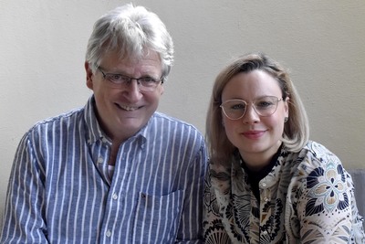 Katharina Straßer und Gerhard Blaboll beim Radiointerview