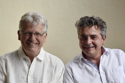 Christoph Wagner-Trenkwitz und Gerhard Blaboll beim Radiointerview